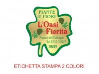 Etichette adesive per fioristi, fiorai e vivaisti (mm 32x35)  (cod.12G)